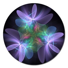 Ethereal Flowers Magnet 5  (round) by Delasel