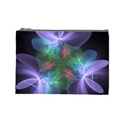 Ethereal Flowers Cosmetic Bag (large)  by Delasel