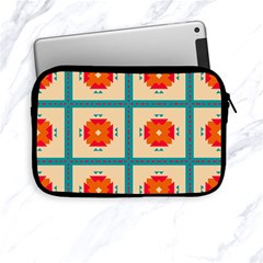 Shapes In Squares Pattern 			apple Ipad Mini Zipper Case by LalyLauraFLM