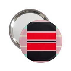 Rectangles In Retro Colors  			2 25  Handbag Mirror