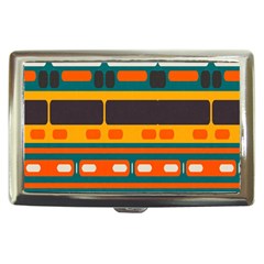 Rectangles In Retro Colors Texture 			cigarette Money Case by LalyLauraFLM