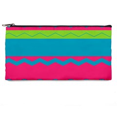 Chevrons And Stripes  	pencil Case by LalyLauraFLM