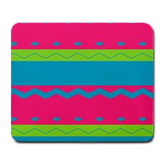 Chevrons And Stripes  			large Mousepad by LalyLauraFLM