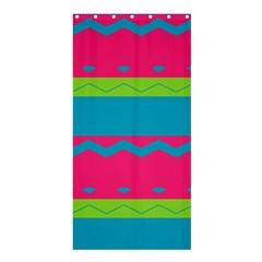 Chevrons And Stripes  	shower Curtain 36  X 72  by LalyLauraFLM