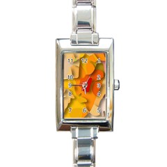 Red Spot Rectangle Italian Charm Watches by hennigdesign