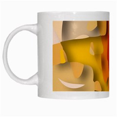 Red Spot White Mugs by hennigdesign