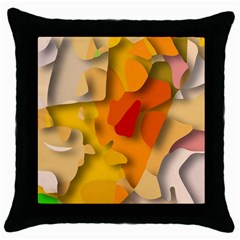 Red Spot Throw Pillow Cases (black) by hennigdesign