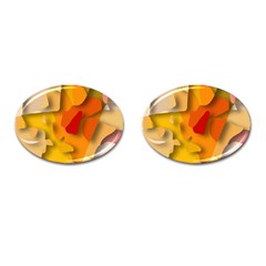 Red Spot Cufflinks (oval)