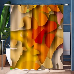 Red Spot Shower Curtain 60  X 72  (medium)  by hennigdesign