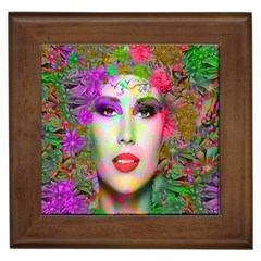 Flowers In Your Hair Framed Tiles by icarusismartdesigns