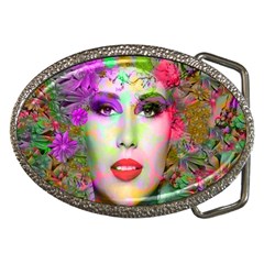 Flowers In Your Hair Belt Buckles by icarusismartdesigns