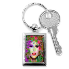 Flowers In Your Hair Key Chains (rectangle)  by icarusismartdesigns