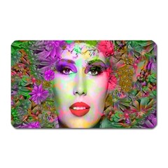 Flowers In Your Hair Magnet (rectangular) by icarusismartdesigns