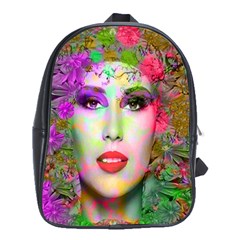 Flowers In Your Hair School Bags (xl)  by icarusismartdesigns