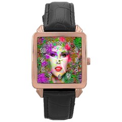 Flowers In Your Hair Rose Gold Watches by icarusismartdesigns