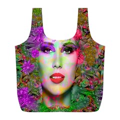 Flowers In Your Hair Full Print Recycle Bags (l)  by icarusismartdesigns