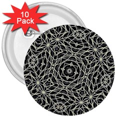 Polygons Pattern Print 3  Buttons (10 Pack)  by dflcprints