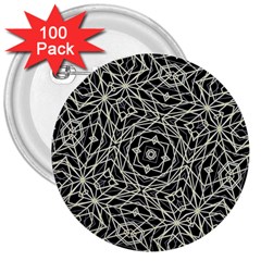 Polygons Pattern Print 3  Buttons (100 Pack)  by dflcprints