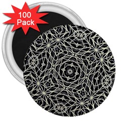 Polygons Pattern Print 3  Magnets (100 Pack) by dflcprints