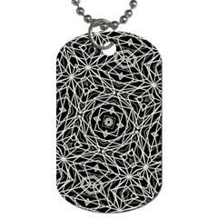 Polygons Pattern Print Dog Tag (one Side) by dflcprints