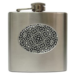 Polygons Pattern Print Hip Flask (6 Oz) by dflcprints