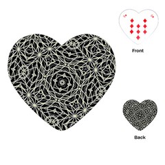 Polygons Pattern Print Playing Cards (heart)  by dflcprints