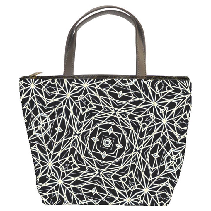 Polygons Pattern Print Bucket Bags