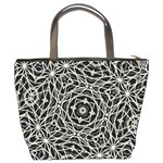 Polygons Pattern Print Bucket Bags Back