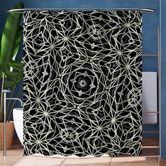 Polygons Pattern Print Shower Curtain 60  X 72  (medium)  by dflcprints