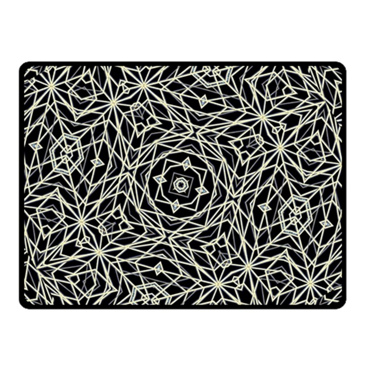 Polygons Pattern Print Double Sided Fleece Blanket (Small) 