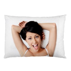 Lady In Bed Pillow Case by typewriter