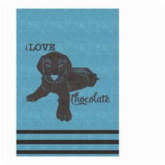 I Love Chocolate Labs Small Garden Flag (two Sides) by SalonOfArtDesigns