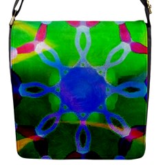 Mandala Image Flap Closure Messenger Bag (small) by sirhowardlee