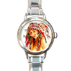 Indian 26 Round Italian Charm Watch