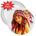 Indian 26 3  Buttons (100 pack)  Front