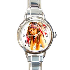 Indian 26 Round Italian Charm Watch