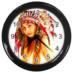 Indian 26 Wall Clocks (black)