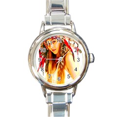 Indian 26 Round Italian Charm Watch by indianwarrior