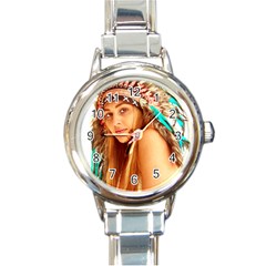 Indian 27 Round Italian Charm Watch by indianwarrior