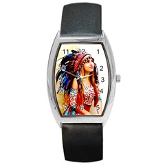 Indian 22 Barrel Style Metal Watch