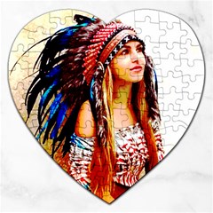 Indian 22 Jigsaw Puzzle (heart) by indianwarrior