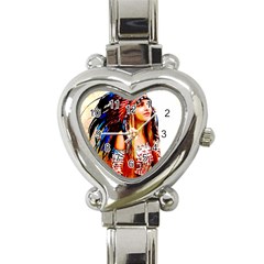 Indian 22 Heart Italian Charm Watch by indianwarrior