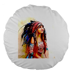 Indian 22 Large 18  Premium Round Cushions by indianwarrior