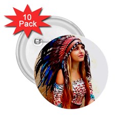 Indian 21 2 25  Buttons (10 Pack)  by indianwarrior