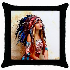 Indian 21 Throw Pillow Case (black) by indianwarrior