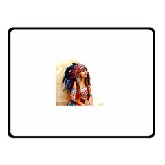 Indian 21 Double Sided Fleece Blanket (small)  by indianwarrior