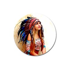 Indian 21 Magnet 3  (round) by indianwarrior