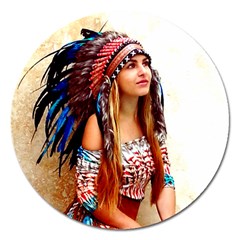 Indian 21 Magnet 5  (round) by indianwarrior