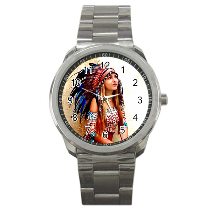 Indian 21 Sport Metal Watch