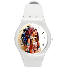 Indian 21 Round Plastic Sport Watch (m) by indianwarrior